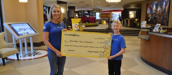 Staypineapple gifts wear blue: run to remember over $20,000