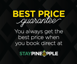 Best Price Guarantee. You always get the best price when you book direct at Staypineapple.